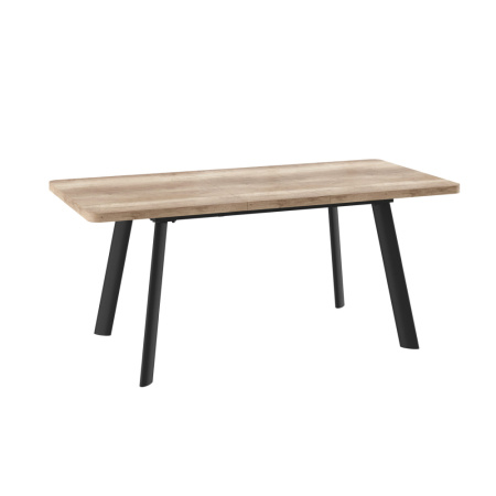 Стол LEON LUX RADIAL-140, раздвижной 140(180)х85, ДУБ КАНЬОН/ЧЕРНЫЙ LEON LUX RADIAL 140